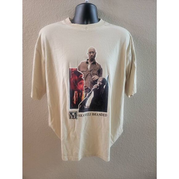 Vintage Tupac makaveli branded tshirt size large - Picture 1 of 4